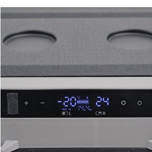 Tecnopoint Çift Kapaklı 40 Litre Taşınabilir Araç Buzdolabı 12v/24v/220v Uyumlu