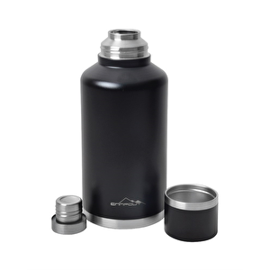 Campout Çift Katmanlı Termos 2000 Ml Siyah