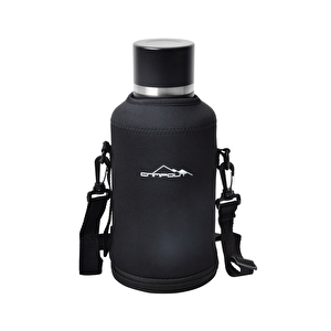 Campout Çift Katmanlı Termos 2000 Ml Siyah