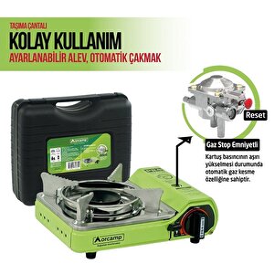 Orcamp Mini Çantalı Kamp Ocağı Yeşil