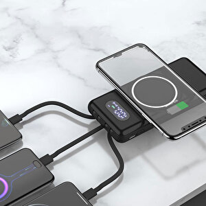 10.000 Mah Taşınabilir Hızlı Şarj Aleti/wireless Powerbank W01