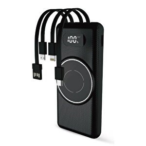 10.000 Mah Taşınabilir Hızlı Şarj Aleti/wireless Powerbank W01