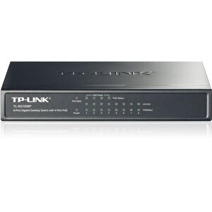 10/100/1000mbps 8xport Masaüstü Poe Siyah Çelik Kasa Switch Tdrtr