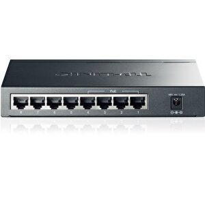 10/100/1000mbps 8xport Masaüstü Poe Siyah Çelik Kasa Switch Tdrtr