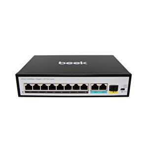 Yönetilemeyen Poe+ Switch
8 X 10/100base-t Ieee802.3af/at Poe+ Port (port Başına 30.8 Watt) (poe Güç Bütçesi Maks. 120 Watt)
2 X 10/100/1000base-t Port (combo)
1 X 1000 Base-x Sfp Yuva (combo)
4kv Esd
