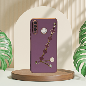 Huawei̇ P30 Li̇te  Elçek Şanzeli̇ze Kilif Li̇la