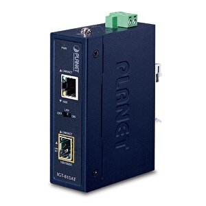 Endüstriyel Tip Kompakt Media Converter&lt;br&gt;
100/1000base-x &lt;-&gt; 10/100/1000base-t&lt;br&gt;
Industrial Compact 100/1000base-x To 10/100/1000base-t Media Converter