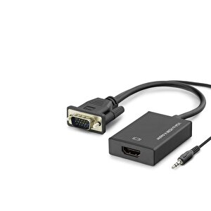 Vga To Hdmı F Çevirici + Audıo 1080p Siyah Hdx7794