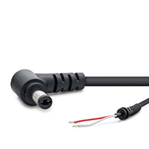 Notebook Adaptör Kablosu 5.5*2.5 L Tip 30w-90w 1.2m Siyah Hdx5537