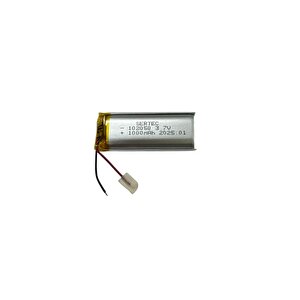102050 3.7v 1000mah Li-polymer Pil (devreli/1.5a)