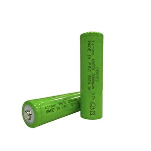 18650 3.7v 2000 Mah 1c Li-ion Şarjlı Pil Başlı