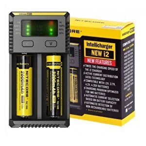 New İ2 İntelli Charger Li-ion / Ni-cd / Ni-mh Pil Şarj Cihazı