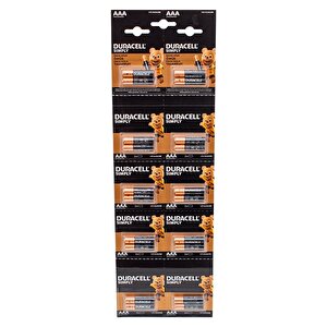 Duracell 1.5v İnce Aaa 20 Li Alkalin Pil Lr03/mn20