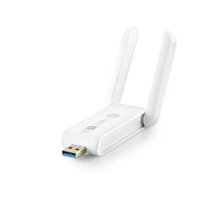 Usb Wıfı Adaptor Ac650 2.4ghz&5ghz Rtl8812bu Wifi5 Beyaz Uac27d