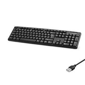 Kablolu Standart Klavye F Siyah Hdx2601