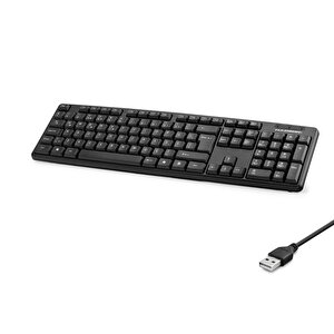 Kablolu Standart Klavye Q Siyah Hdx2603