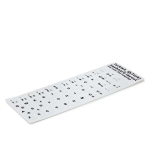 Klavye Stıcker Tuş Takımı Türkçe Q Beyaz Hdx8260