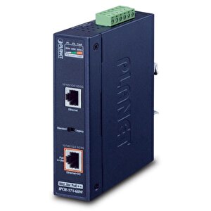 Endüstriyel Tip Tek Port Multi-gigabit 802.3bt Poe++ Injector (95 Watt, -40~75 Derece C, 12~48v Dc)
Industrial Single-port Multi-gigabit 802.3bt Poe++ Injector (95 Watts, -40~75 Degrees C, 12~48v Dc)