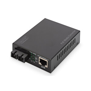 Digitus Gigabit Ethernet Poe+ Media Converter, Singlemode 802.3at, 30w, Sc Konektör, Maksimum 20km Digitus 1000base-x To 10/100/10