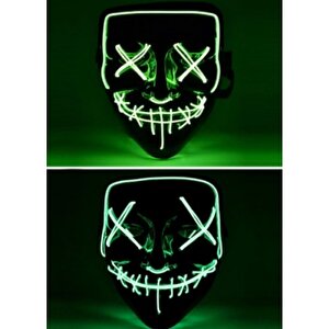 Led Işıklı Yeşil Maske