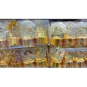 12 Li Ramazan Ayaklı Led Işık Gold Renk Gün Işığı