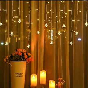 Yıldız 4 M 96 Led 19 Saçak 40-50-60 Cm Gün Işığı Mzxx3-4 Çok Renkli