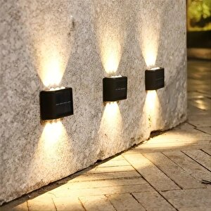 2 Li Solar Duvar Aydınlatması 6 Ledli Gün Işığı