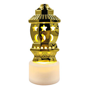 12 Li Ramazan Ayaklı Led Işık Gold Renk Gün Işığı Mz6200-235
