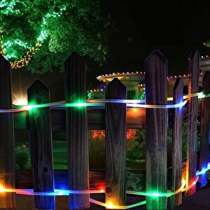 10m 100 Led Solar Led Işık Rgb