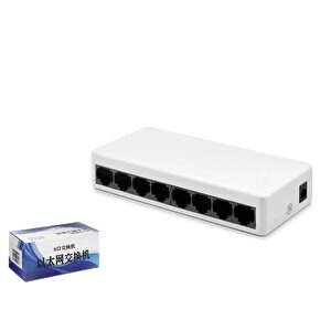 8 Port Gigabit Ethernet Switch 10/100/1000 Mbps Hdx1341 Çok Renkli