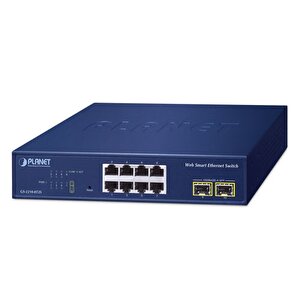Layer 2 Web Smart Ethernet Switch&lt;br&gt;
8 X 10/100/1000base-t Port&lt;br&gt;
2 X 100/1000base-x Sfp Yuva&lt;br&gt;
8-port 10/100/1000t + 2-port 1000x Sfp Web Smart Ethernet Switch