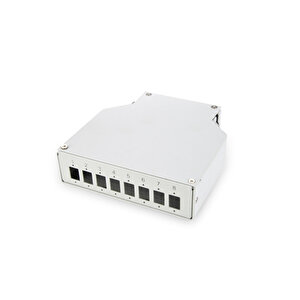 Din Rail Sonlandırma Kutusu/splice Box, 8 X Lc/dx Coupler Için, (e) 125 X  (b) 130 X (y) 35 Mm