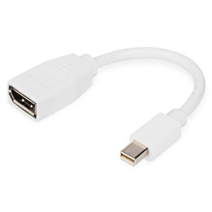 Digitus Displayport Adaptörü, Mini Dp Erkek &lt;-&gt; Dp Dişi, 0.15 Metre , Dp 1.2 Uyumlu&lt;br&gt;
Digitus Displayport Adapter, Mini Dp - Dp M/f, 0.15m, Dp 1.2 Conform