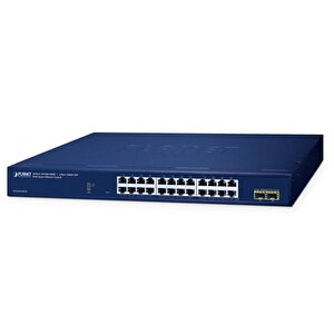 Layer 2 Web Smart Ethernet Switch&lt;br&gt;
24 X 10/100/1000base-t Port&lt;br&gt;
2 X 100/1000base-x Sfp Yuva&lt;br&gt;
24-port 10/100/1000t + 2-port 1000x Sfp Web Smart Ethernet Switch