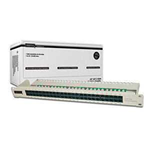 Digitus 19 Inch 50 Port Cat-3 Isdn Patch Panel, Zırhsız