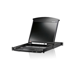 Çift Sürgülü Kasaya Sahip, 19  Lcd Ekran, Türkçe Klavye Ve Touchpad&#039;i Bulunan 16 Port Cat 5 Kvm Over The Net, Konsol Sayısı 2 (i̇lave Konsol Portu Sayesinde Ikinci Bir Lokal Kullanıcı Çalışabilir.