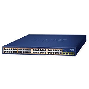 48-port 10/100/1000t 802.3at Poe + 4-port 1000x Sfp Gigabit Ethernet Switch Çok Renkli