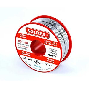 60-40 Lehim Teli 200 Gr 1 Mm - Sn:60 / Pb:40 Çok Renkli
