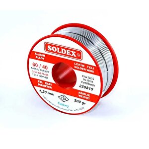 60-40 Lehim Teli 200 Gr 1,2 Mm - Sn:60 / Pb:40 Çok Renkli