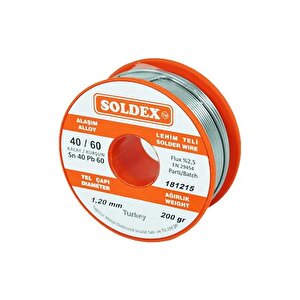 40-60 Lehim Teli 200 Gr 1.2 Mm - Sn:40 / Pb:60 Çok Renkli