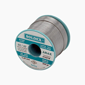 Arax 60-40 Lehim Teli 500 Gr 1.3 Mm - Sn:60 / Pb:40