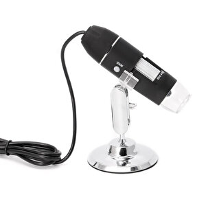 1600x Usb Dijital Mikroskop Kamera Endoskop 8 Led Büyüteç Metal Standı Çok Renkli