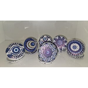 12 Li Büyüteçli Yuvarlak Cep Aynası