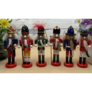 Kurşun Asker Ahşap Dekorati̇f Eşya 6 Li Set 13cm