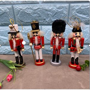 Kurşun Asker Ahşap Dekorati̇f Eşya (4lü Set 13cm)