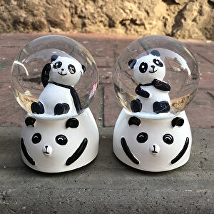 Büyük Boy Panda Kar Küresi Çok Renkli