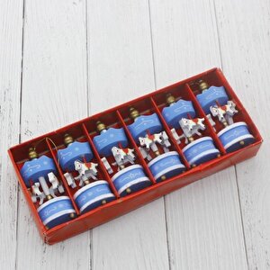 6 Lı Mavi Mini Atlı Karınca