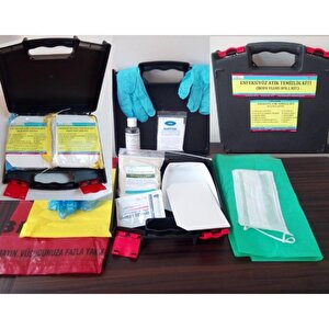 Enfeksiyöz Atık Döküntü Temizleme Kiti Body Fluid Spill Kit Tek Kullanım İçin Çok Renkli