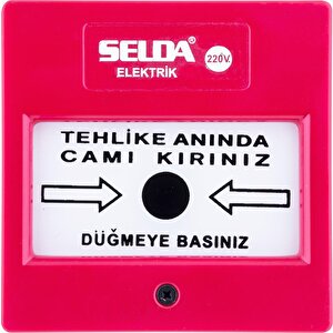 1016-220v İkaz Butonu (kare)