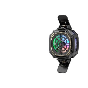 Telefon Buz Soğutucu Fan Mıknatıs Ve Klips Rgb Siyah Hdx4381